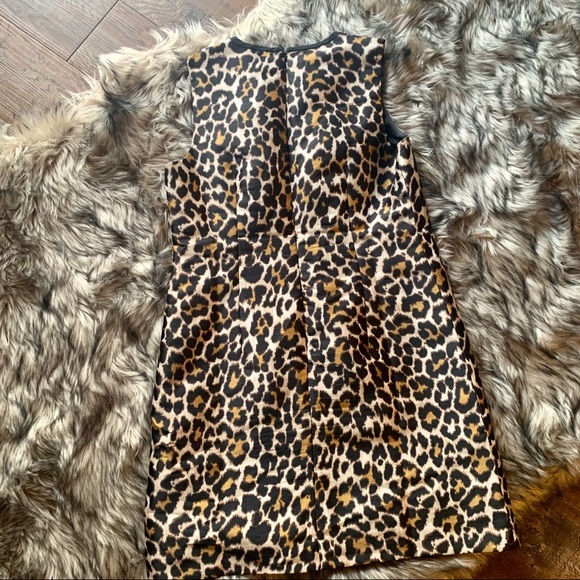 J. Crew Leopard animal Print A-Line Shift dress - Picture 7 of 12